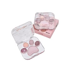 Kakashow 貓爪眼影盤 01小貓貼貼 珠光啞光細膩粉質 韓系顯色臥蠶腮紅多用盤, 1個