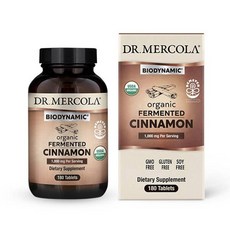 DR. MERCOLA Biodynamic 發酵肉桂無麩質片劑, 1個, 180 件