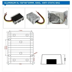 DC 스텝 업 부스트 컨버터 12 V-24 V 20A 3A 15A 볼트 자동차 충전기 전압 조정기, 09 12V to 24V 20A, 1개