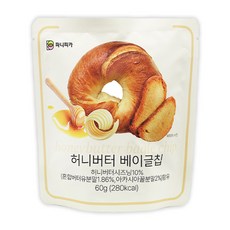 허니버터 베이글칩, 60g, 1개
