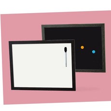 화이트보드 양면보드(화이트-블랙)양면사용 자석부착 전용펜 포함 79000EA 1EA, 본상품