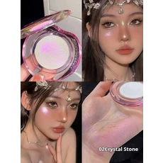 RMT 로맨틱 하이 글로스 카멜레온 리페어 파우더 매트 퍼플 블러셔 파인 샤이니 페이스 브라이트닝 통합 플, 08 02