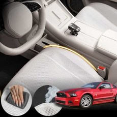 포드 머스탱 5세대 4.0 (05~14) 차량용 초슬림 통풍 시트 커버 화이트 2개 세트