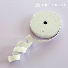 바지고무줄 허리고무밴드 22마롤 바지끈 납작고무줄 고탄력 25mm, 1)화이트, 1개