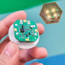 플라스틱 태핑사운드 제어 라이트 나이트 램프 인형 집 벽 침대 옆, 1. A2