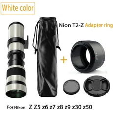 Lightdow 수동 망원 줌 렌즈 캐논 R R10 니콘 Z5 Z9 Z30 소니 후지 미러리스 카메라용 420-800mm f8.3, 09 for Nikon Z mount 2