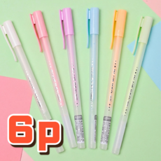 스타일포유 다이어리 꾸미기 글루펜, 6개, 혼합색상