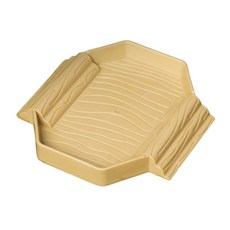 거북이 목욕 그릇 플라스틱 파충류 서식지 램프가 있는 작은 욕조 물 분지, 1개, Brown yellow