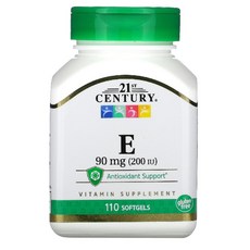 21st Century 비타민E 90mg(200IU) 소프트젤 110정 Century (21세기 센트리), 1개, 55정