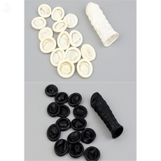 수담이네 손가락 고무장갑 사무용서류골무, 검정