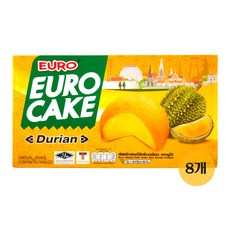유로 커스터드 케이크 두리안, 8개, 120g
