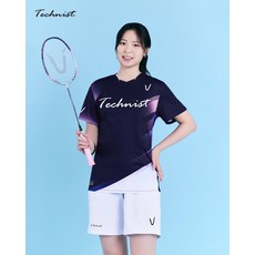 테크니스트 TNT56049 경기복 게임웨어 반팔티 배드민턴 피클볼 스포츠웨어