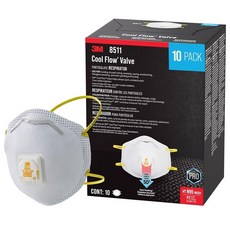 3M N95 8511 마스크 10개입 1팩 3M N95 Respirator 8511 10 Pack NIOSH-APPROVED N95 Features 3M COOL, 1개, 1g
