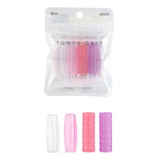 쿠츠와 프뉴그립 연필 볼펜그립 4pcs, 1세트, 달콤한캔디