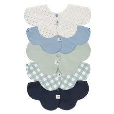 코니 롤링 턱받이 5종, B세트, 1세트