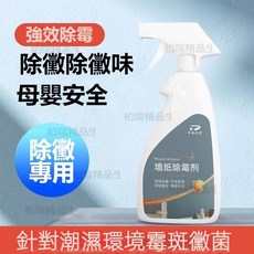 瓷磚白牆牆布除霉劑 牆布發霉清洗神器 去霉斑霉菌清潔劑 牆紙清潔劑 家用擦洗牆體壁布去污 牆體除霉防霉, 1個