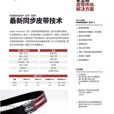 拾光優選好物 GT4 1008 8MGT 1224 gates品牌全順中置電機 電動車皮帶, 1個, 以上用于90二代中置