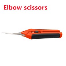 정원 스테인레스 스틸 가위 원예 가위 포도 가늘어지는 가지 치기 가위 스트레이트 팔꿈치 원예 가위, d 2