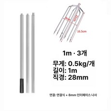 Haeif 전지톱 가지치기 연장 1.5~5m 원예용 고, 1개, 대형 일곱 개 원형 포크+3m 파손보상