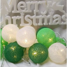 奇趣生活 Trolltech Life LED棉球燈串 多種色系 3米/6米長 電池/USB雙供電 適用於派對、居家、露營裝飾, 森色系,USB款6米40燈, 1個