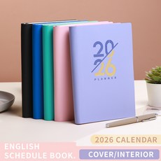 날짜형 2026 다이어리 일간 스케줄 플래너 A5, 핑크(PINK) 핑크(PINK)