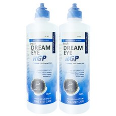하드렌즈 드림렌즈 케이스 세척액 보존액 350ml, 2개