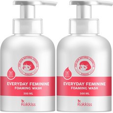 Rokkiss 弱酸性女性私密清潔慕斯, 2瓶, 500ml