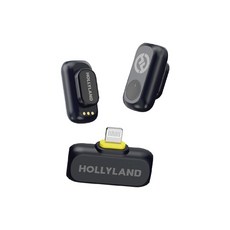 Hollyland 無線麥克風 一對二 Lightning版, 太空灰, Lark A1 Mini Duo