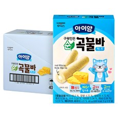 일동후디스 아이얌 구워만든 순곡물바, 치즈, 40g, 6개
