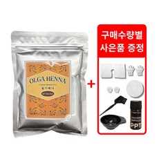 올가 헤나 천연 염색약 100g+염색도구증정, 라이트브라운, 1개