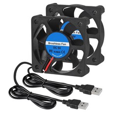 DC 5V 12025 쿨링 팬 볼 베어링 브러시리스 120x120x25mm USB 컴퓨터 PC 팬 컴퓨터 케이스 냉각 팬 CPU 쿨러 라디에이터용 4개, 2pcs 1.96in