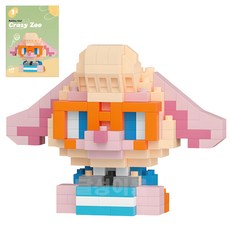 바니랜드 크레이지 주 동물 블럭 토끼 외 12종, 양 310pcs, 1개