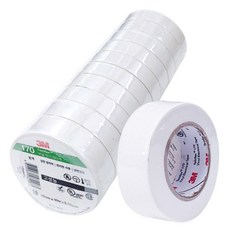 3M 170 고성능 전기테이프 흰색 19mm x 10M 10개입, 1개
