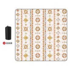 帳篷防潮墊 露營野餐地墊 2.5*3, 黃民族-加厚220g-送袋,2.5*3-半山Pro/移家車邊帳