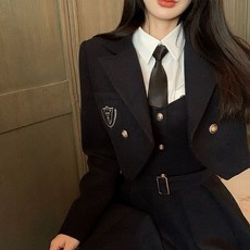 영국 교복 하이틴룩 의상 자켓원피스 걸그룹