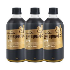 칸타타 콘트라베이스 콜드브루 블랙, 500ml, 3개