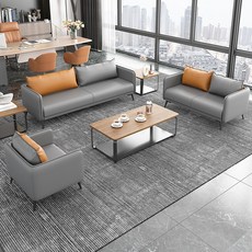 모던 디자인 사무용 세트 사무실쇼파 소파 책상옆소파 편안한, 가죽 2인용