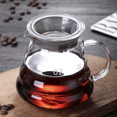 고원 티로직 핸드드립 커피서버 600ml 내열유리 주전자 포트, 1개, 단품