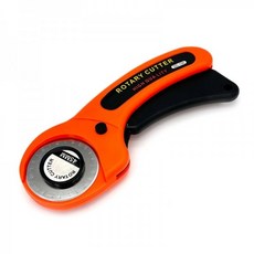 아이베란다 로터리 원단 원형 재단 칼 커터 45mm, 1개, 오렌지, 01. 로터리 원형칼날