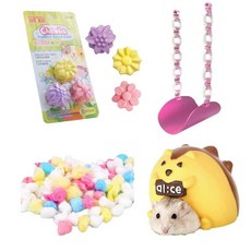 ALICE 艾妮斯 鼠鼠磨牙石、彩夢暖眠棉、冰涼鞦韆、倉鼠屋 (多款可選), 1個, 奇趣倉鼠屋-刺蝟巨人