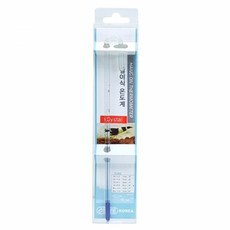 이스타코리아 걸이식 온도계 (크리스탈) 수온측정 수조온도측정 유리 막대 수온계 온도측정계, 1개