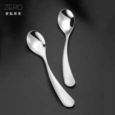 ZERO原點居家 316不鏽鋼 兒童學習湯匙, 1個