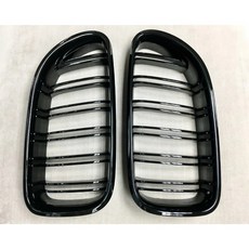 台製亮面黑雙線款水箱罩中網鼻頭 適用於12-17 F06 M6 F12 F13 650i車型 替換式塑膠材質, 1個