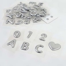 꾸미기이니셜 문자이니셜 알파벳 문자 라벨 1개 박스 봉투 케이스 표시 각인 스티커, 6(숫자)