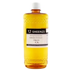SHEENZI 金盞花油浸泡基礎油 英國產區 基底油 按摩油 SPA用油, 1個, 500ml