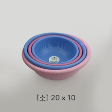 동림 새함박 소 중 대 특대 쌀바가지 쌀함박 플라스틱 양푼이 믹싱볼 대야 바가지, 1개, 소[블루]