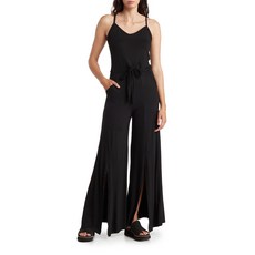 고꾸뛰르 GO COUTURE 타이 프런트 와이드 레그 점프수트 1986259