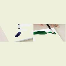 유화채색 아크릴화 작업용 긴손잡이 미술붓 4호