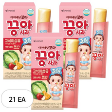 아이배냇 꼬마끙아 젤리, 21개, 사과, 100g