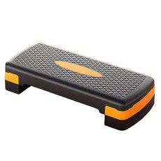 스텝박스 운동발판 계단 홈트 운동기구 유산소, C. 블랙오렌지 더블 높이 페달